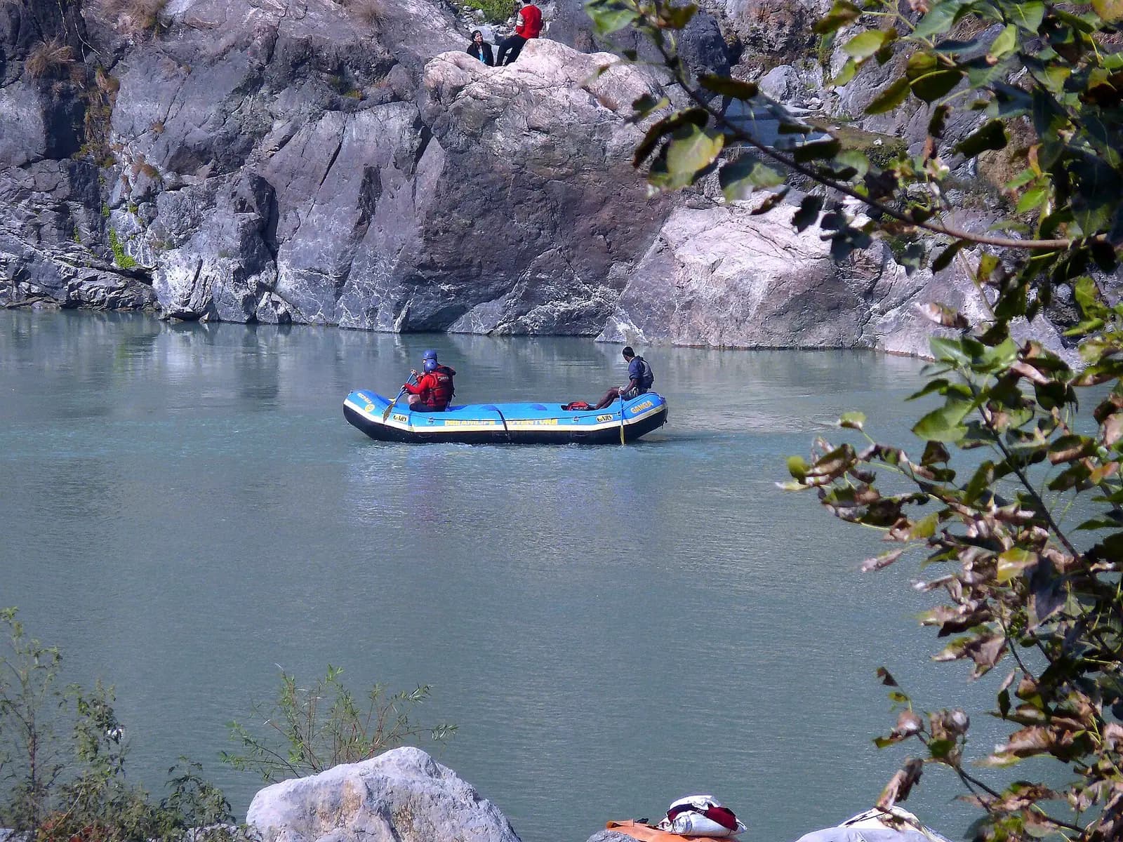 Rafting the Ganges at Rishikesh, where the town's adventure operators are based