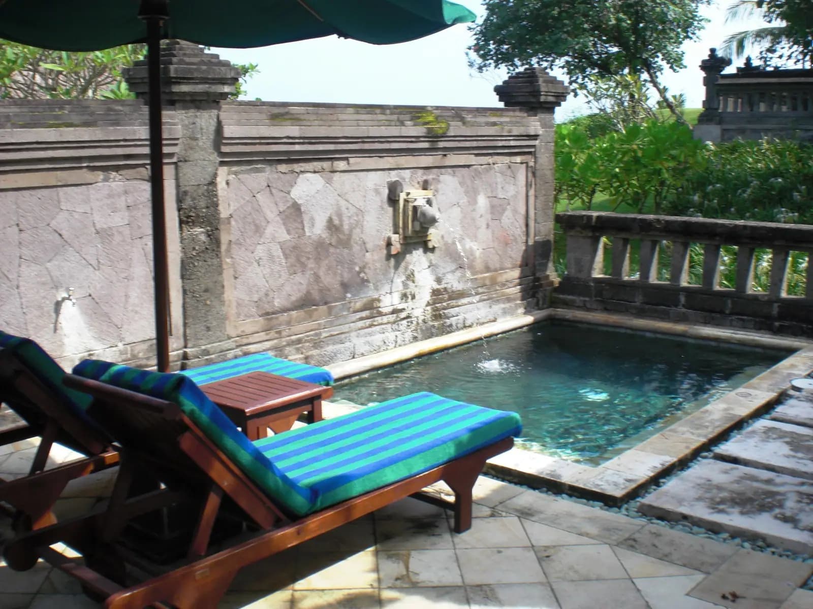 A private pool villa surrounded by tropical garden in Seminyak, Bali