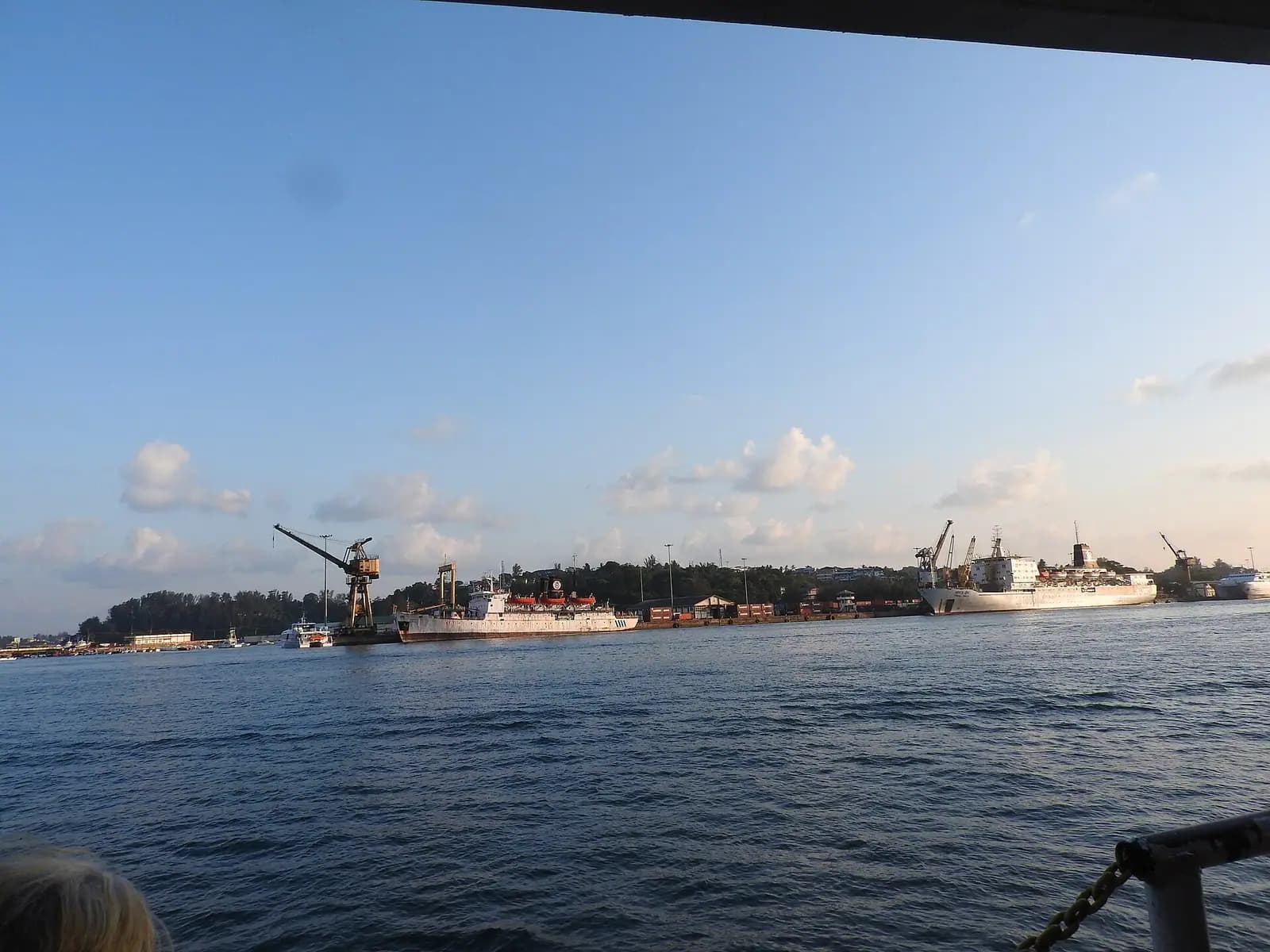 Boats in the harbour at Port Blair in the Andaman Islands